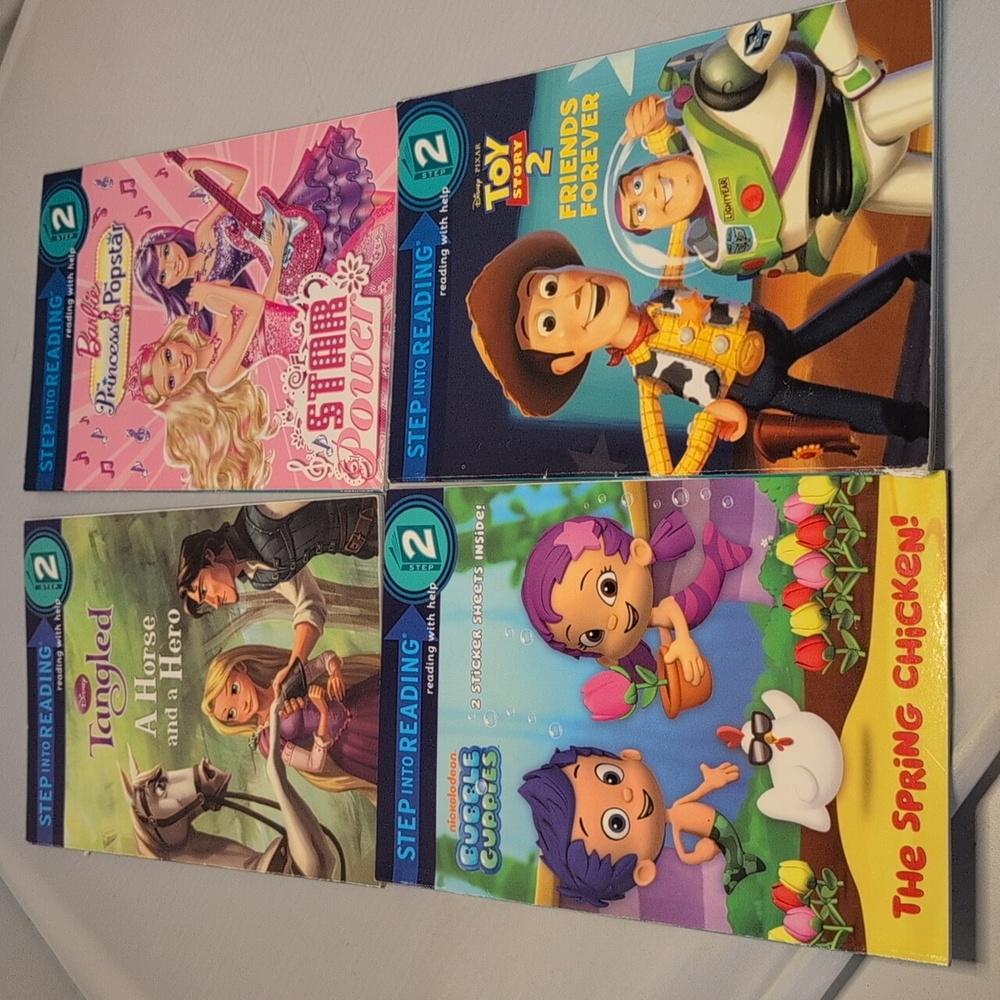 Step Into Reading Level 2 Bundle of 10 Books Disney Barbie Pixar - Picture 3 of 6
